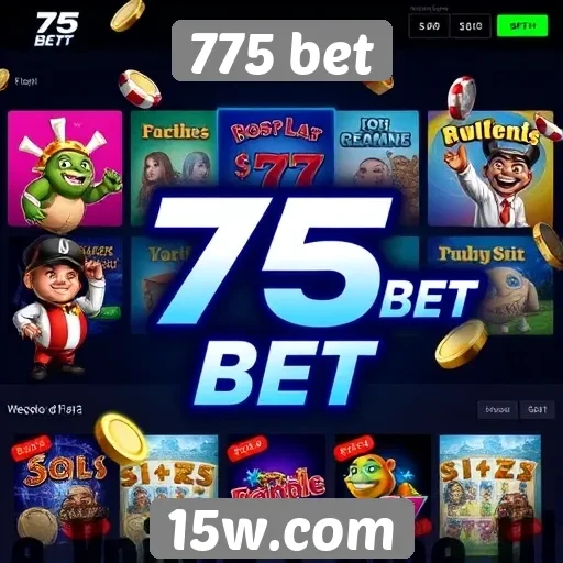 Variedade de jogos disponíveis na 775 bet